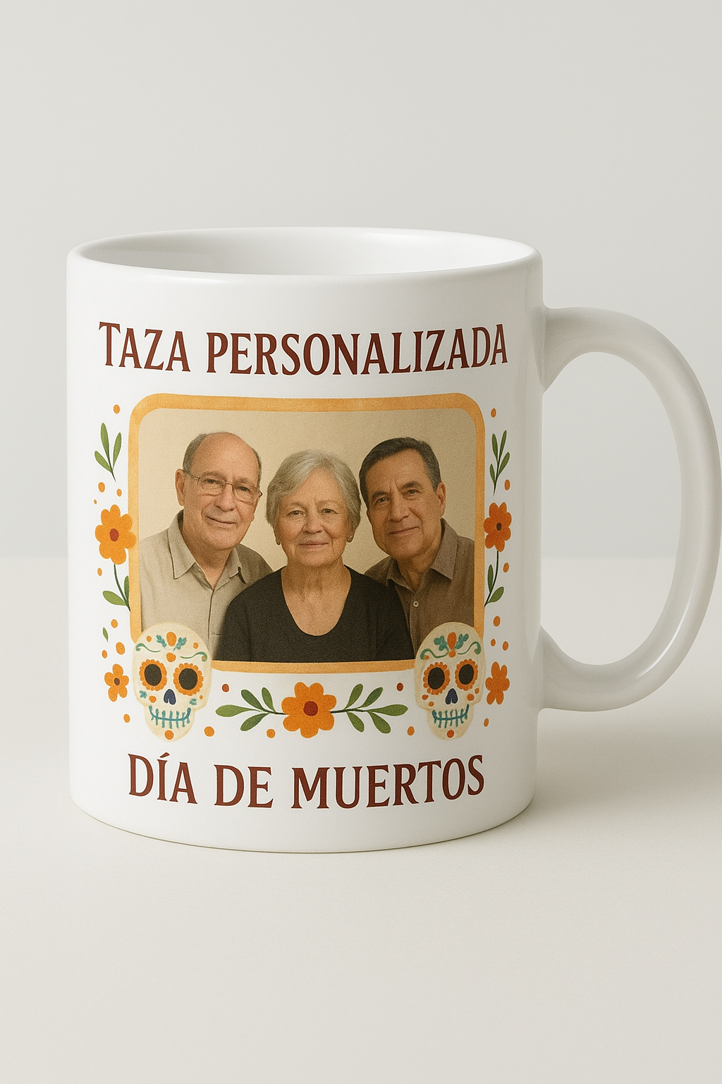 Taza personalizada Día de Muertos – Unimos tus recuerdos en una sola imagen