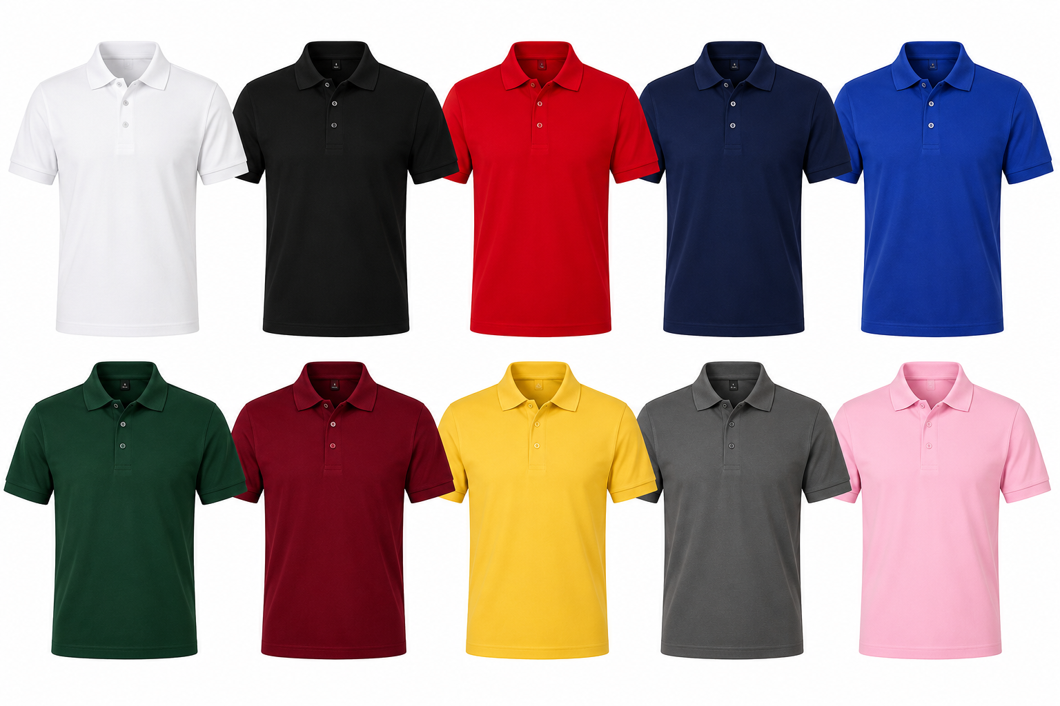 Pack de 8 Playeras Polo Dry Fit Premium