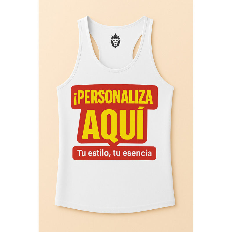 2 Playeras Personalizables Gym Blancas Lion Clothes Alta Calidad
