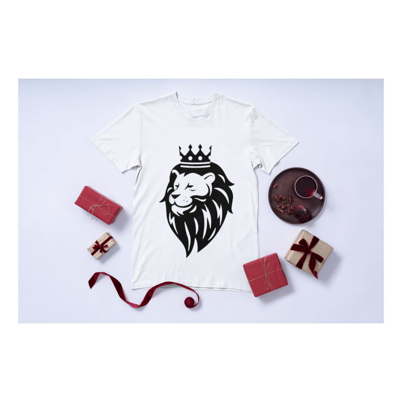 Playera Personalizable blanca Marca Lion Clothes Alta Calidad