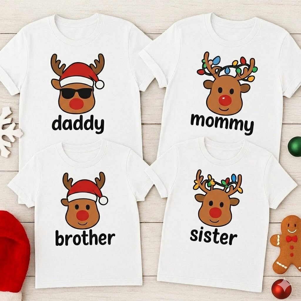 Playeras Navideñas con tus nombres