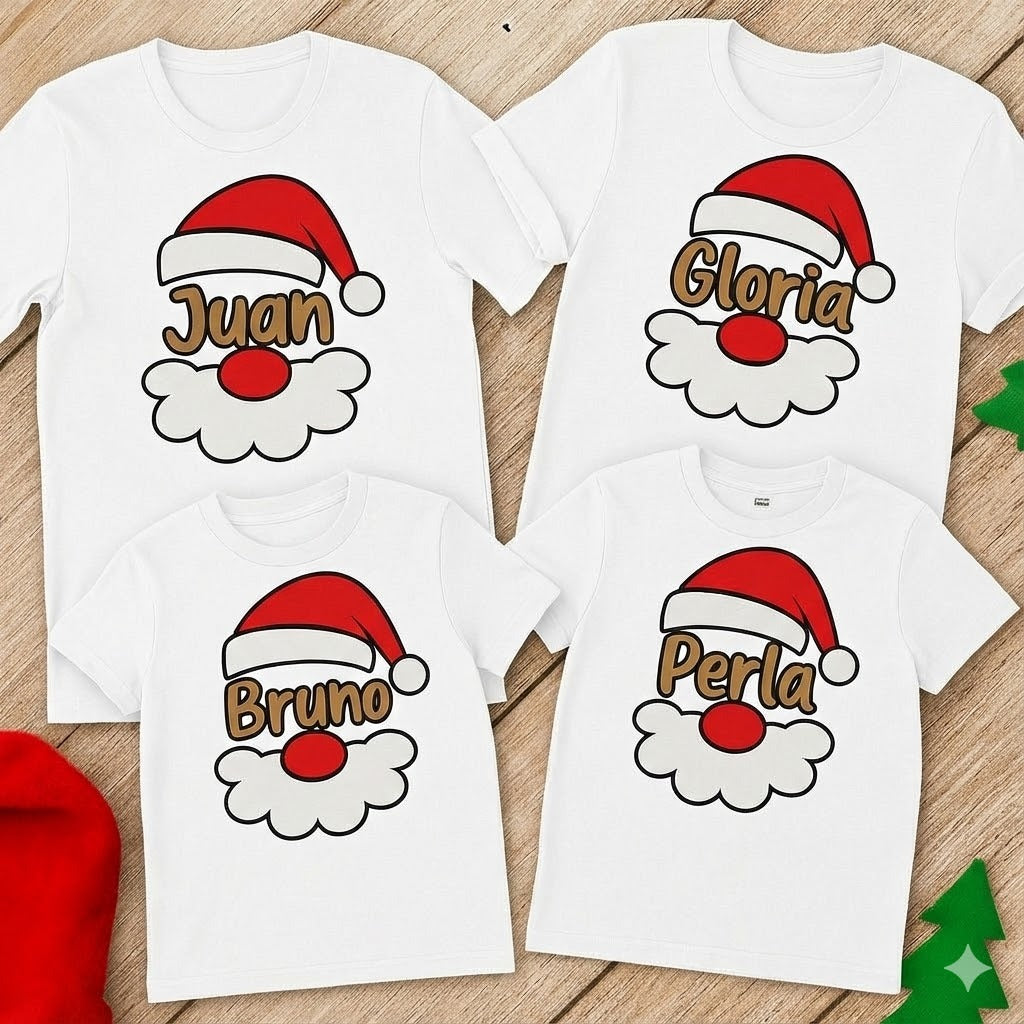 Playeras Navideñas con tus nombres