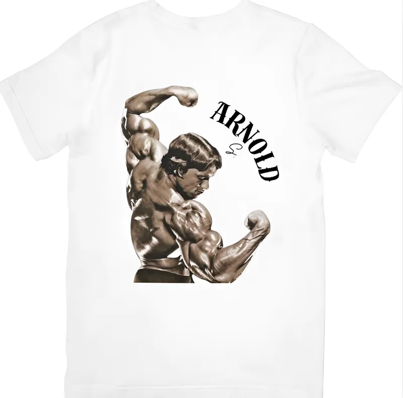 Arnold Schwarzenegger Motivational Gym T-Shirt High Quality