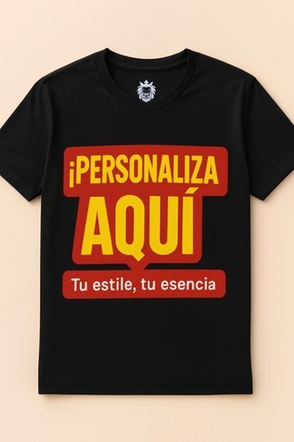 Playera Personalizable blanca Marca Lion Clothes Alta Calidad