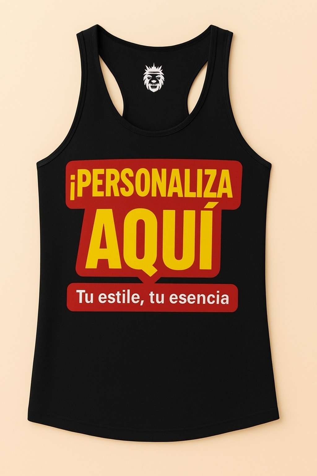 Playera personalizada GYM Negra Marca Lion Clothes Alta calidad
