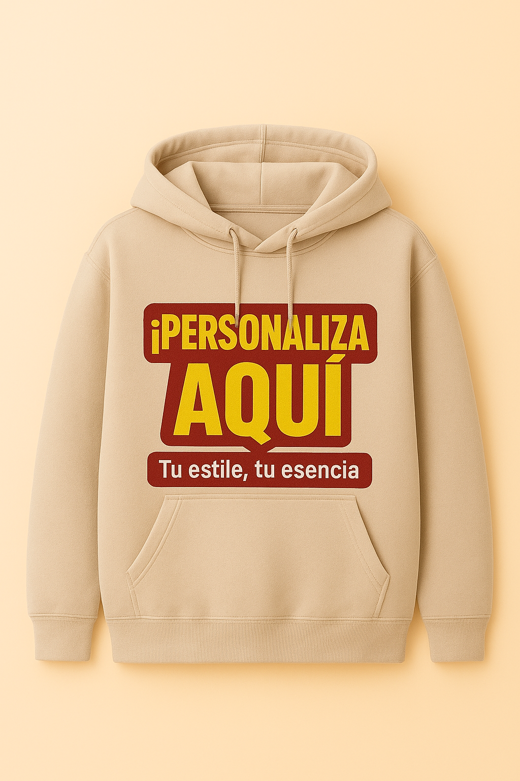 Hoody beige Perzonalizado Marca Lion Clothes Alta calidad