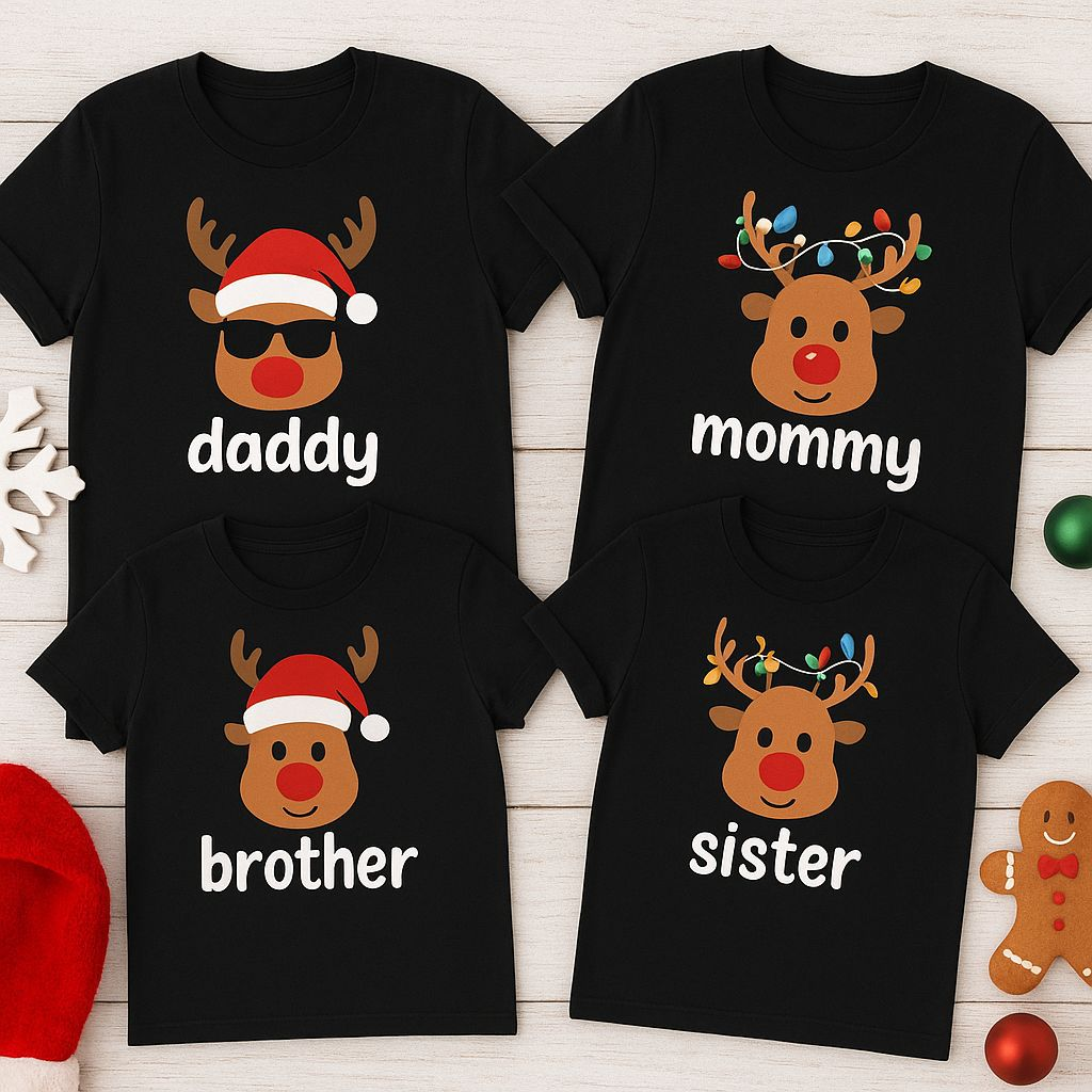 Playeras Navideñas con tus nombres