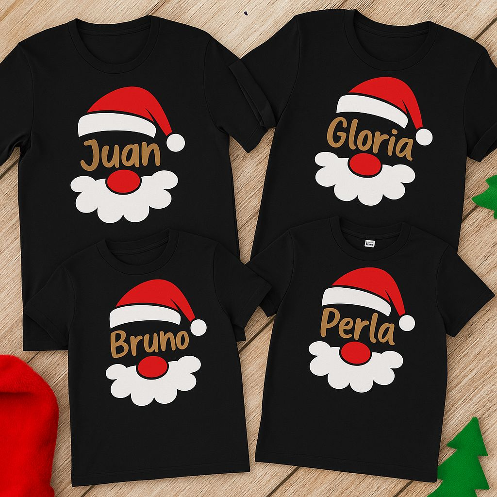 Playeras Navideñas con tus nombres
