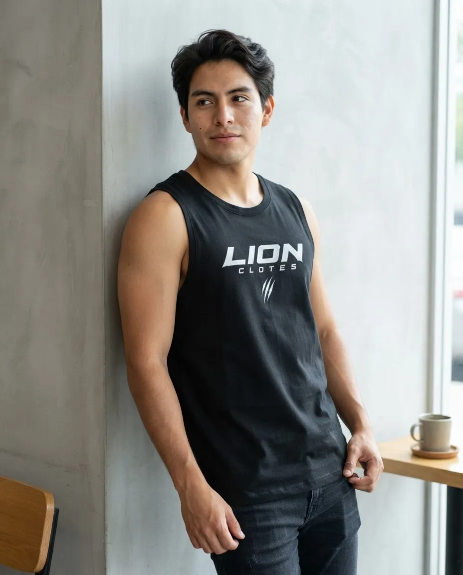 Playera Edicion Especial Gym Streams Lion Clothes Team Black