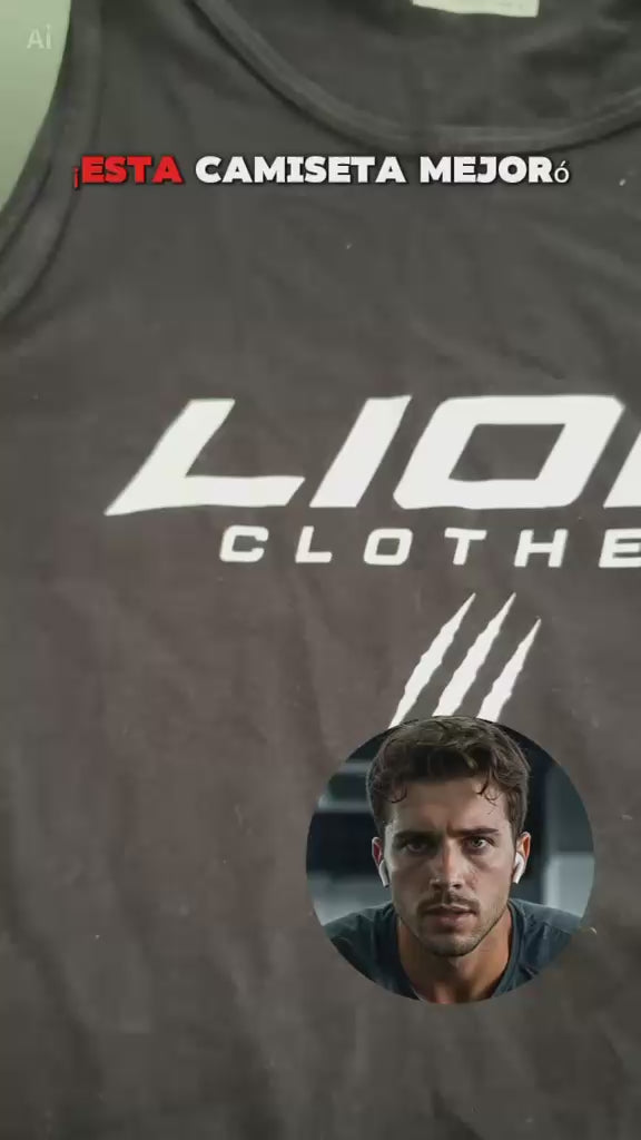 Playera Edicion Especial Gym Streams Lion Clothes Team Black