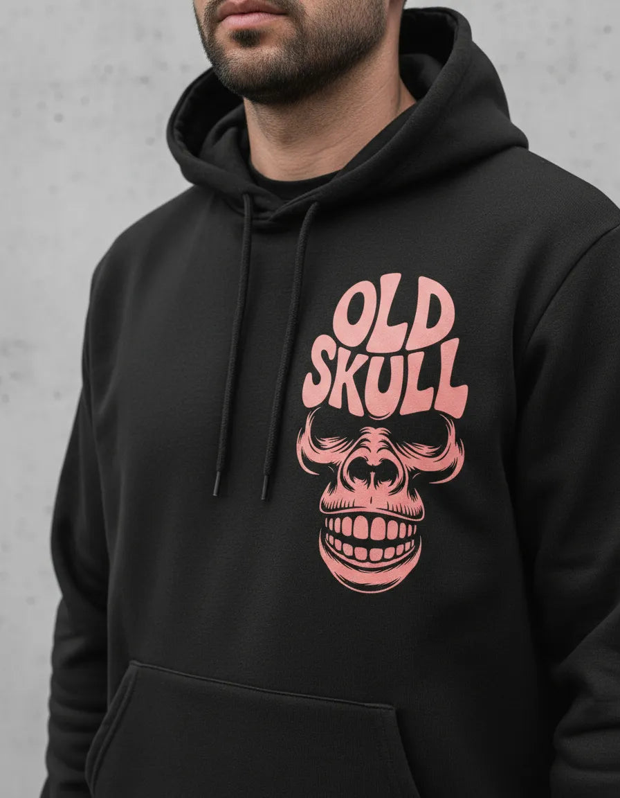Sudadera Old Skull Black Lion Clothes