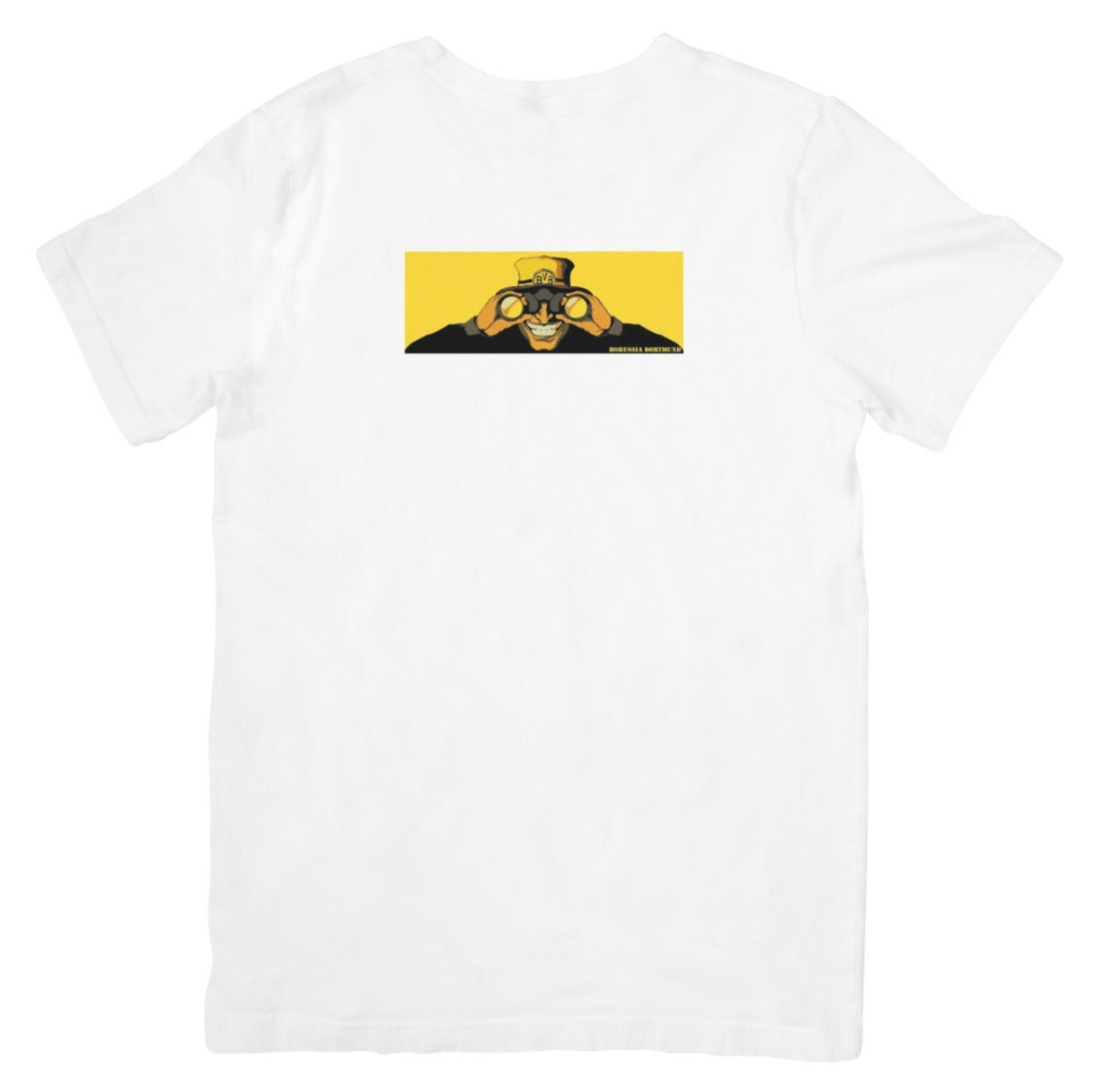 Camiseta Blanca "El Vigilante" - Diseño Retro Pop