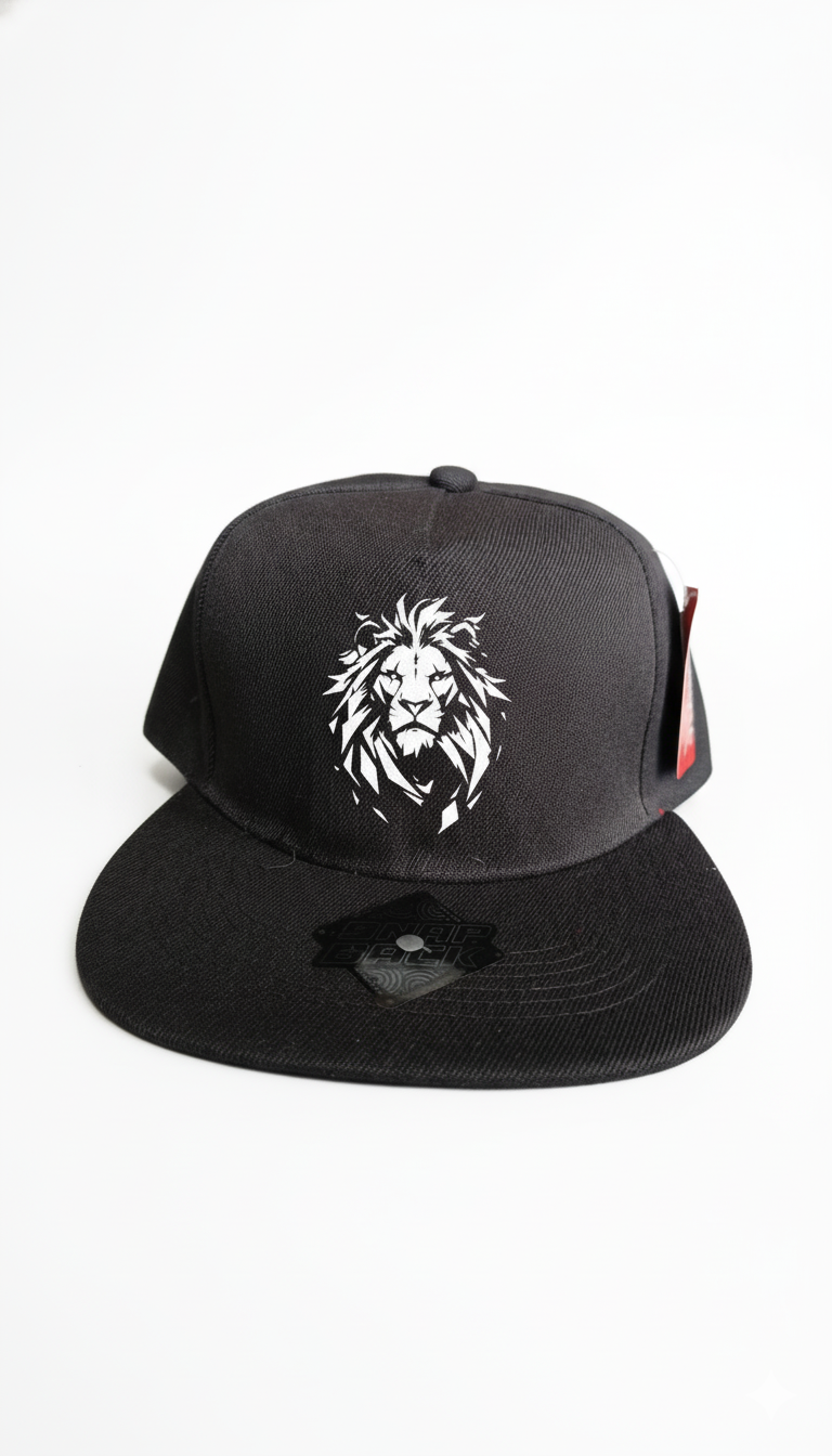 Gorra Snapback Negra - Emblema de León