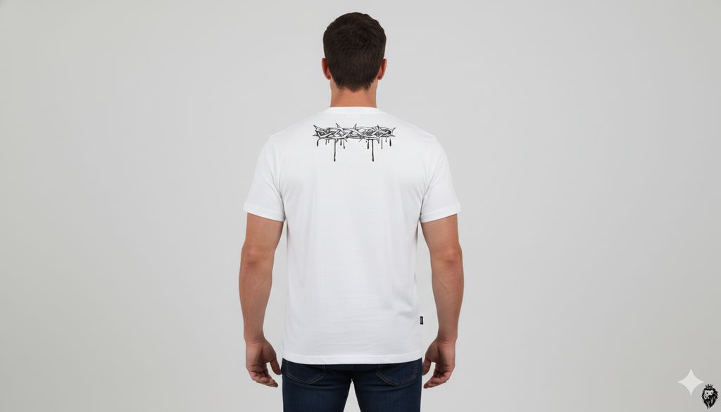 Fe y Fuego - Playera Diseño Lion Clothes - Edicion Especial - White