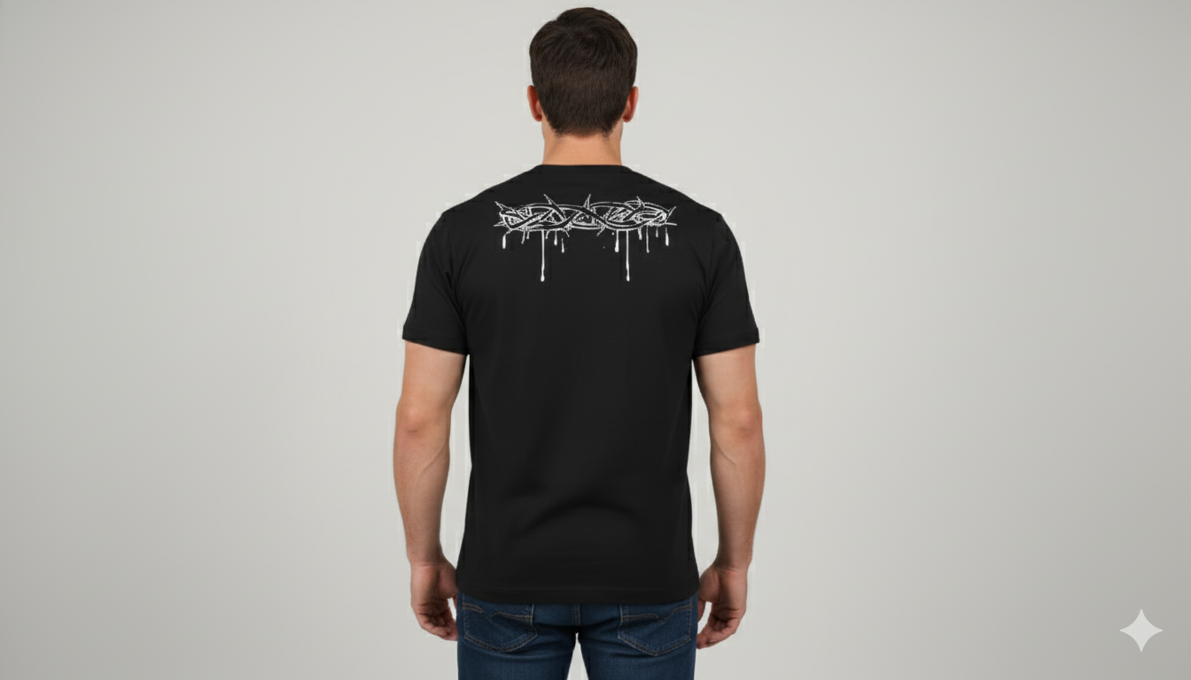 Fe y Fuego - Playera Diseño Lion Clothes - Edicion Especial - Black