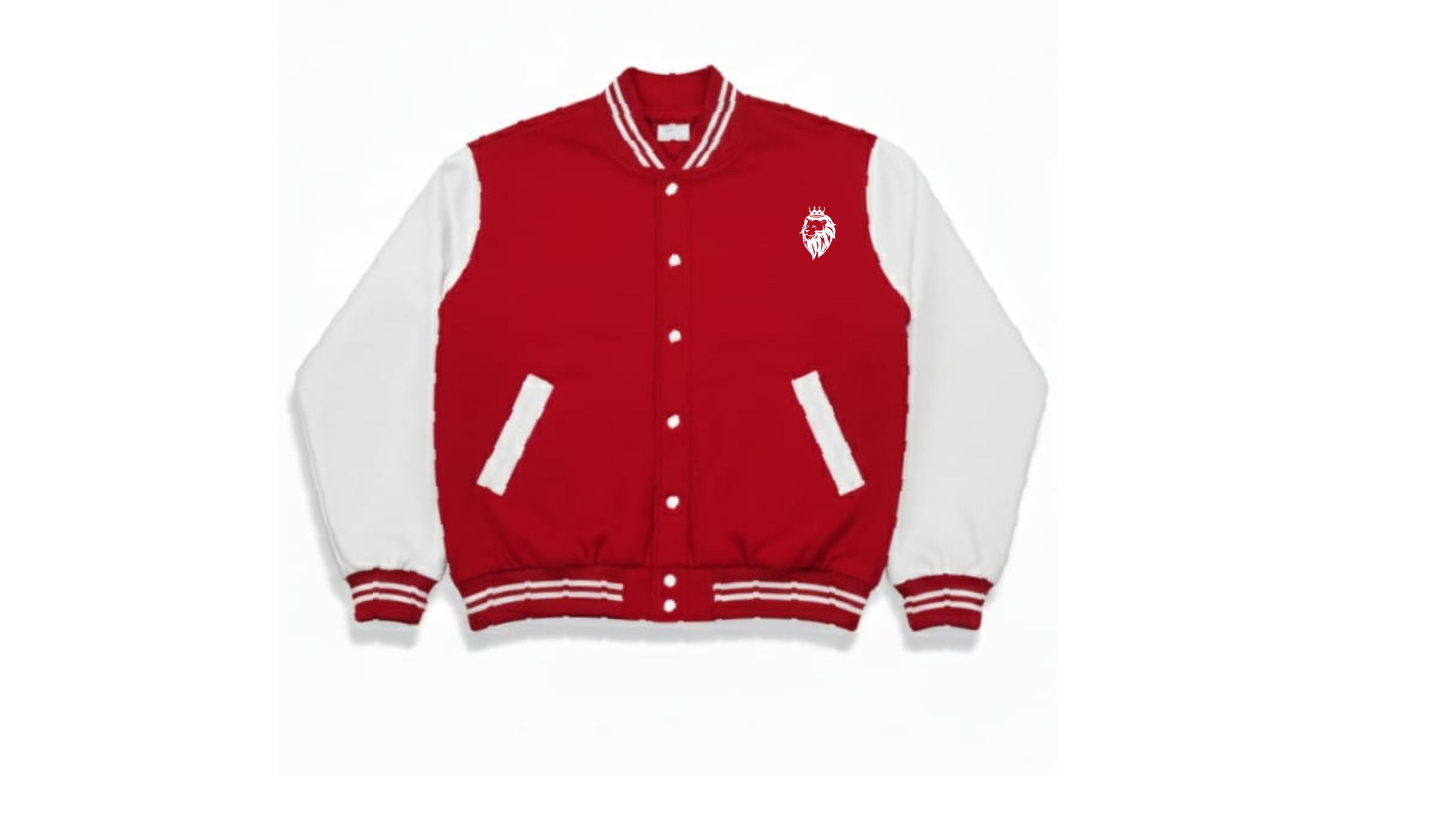 Chaqueta Varsity Premium - Rojo y Blanco Clásico