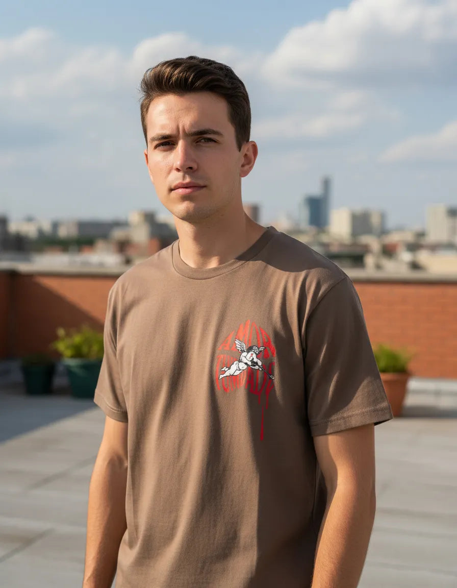 Playera Amor Tumbado Casual Jersey