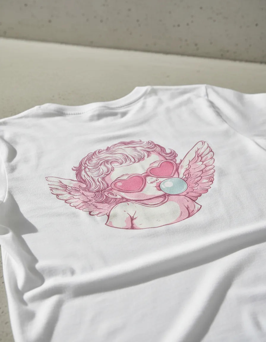 Lion Clothes Angel Pink Casual Jersey T-shirt