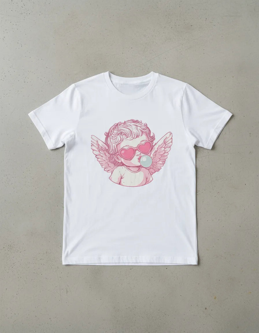 Lion Clothes Angel Pink Casual Jersey T-shirt